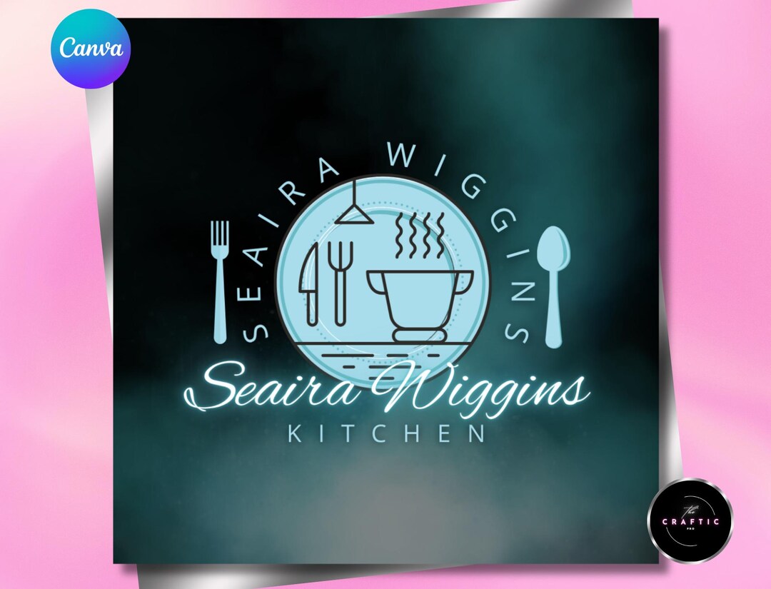Edit Logo Kitchen Editable Kitchen Logo Design Bakery Logo Personalized Logo Maker DIY ...