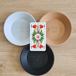 4x Spielgeldteller, Schale, Schafkopf, Doppelkopf, Skat, Kartenspiel, 3D Druck, nachhaltig