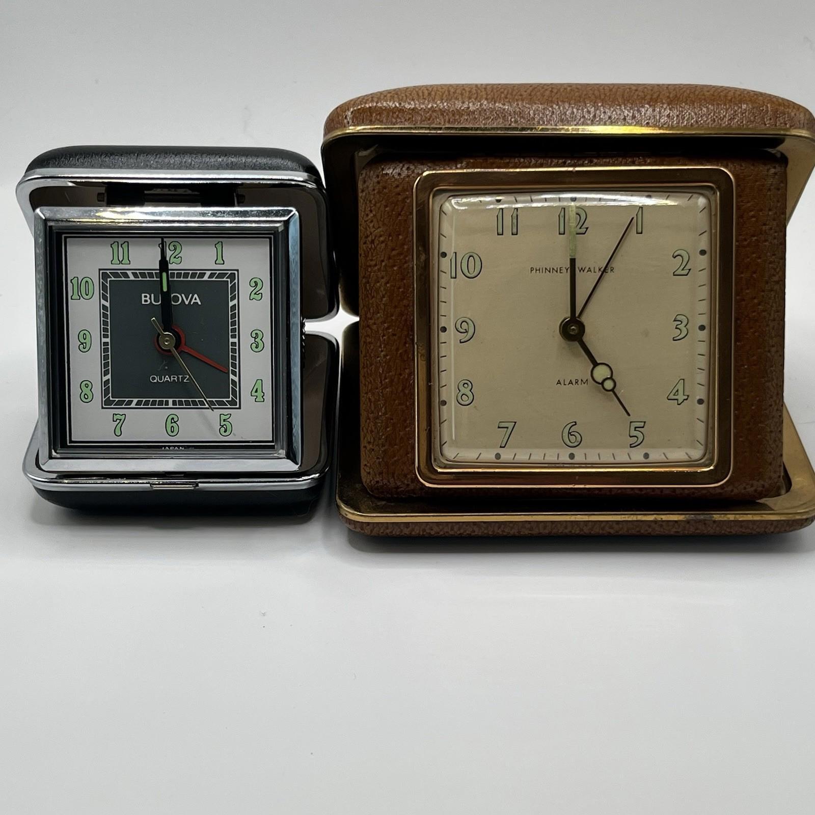 Reveil Bulova Caravelle Miniature Travel Alarm Clock - Swiss Made