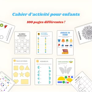Kids Activity Book Preschool Elementary Printable Digital Download Educational Fun for Children Learning Games Creative Exercises