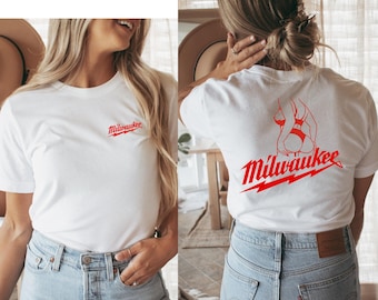 Milwaukee Girl T-Shirt Unisex Adult Hot Girl Mechanic Pullover College Tee Gift for Mechanics Garage Work