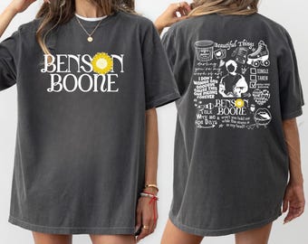 Benson Boone Vintage Comfort Colors Gift Shirt, Unisex Concert Tour Merch, 2025 Album Tour T-Shirt, Soft Garment-Dyed Music Festival Tee