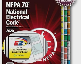 Fully Tabbed with Color Coded Index Tabs : NFPA 70 NEC 2020 Softbound
