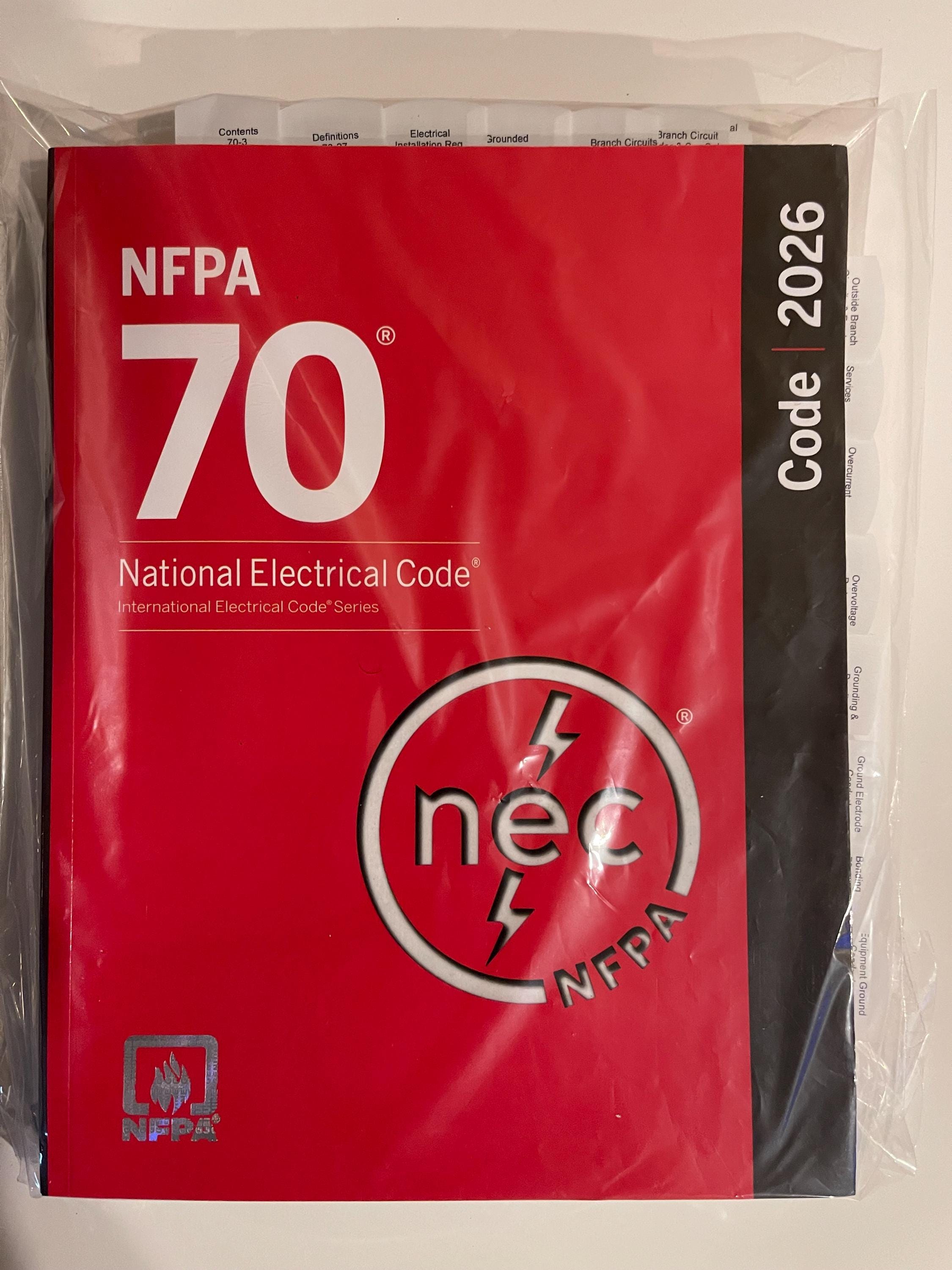 Highlighted and Tabbed NFPA 70, National Electrical Code (NEC