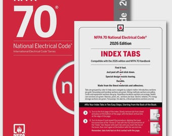 Professionally Tabbed-Color Coded NFPA 70, National Electrical Code (NEC) 2026