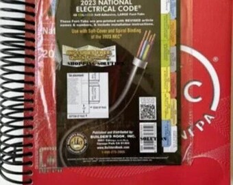 NFPA 70, National Electrical Code, 2023 Edition, Spiral-bound with Tabs