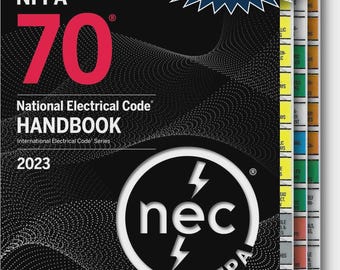 Professionally Tabbed NFPA 70 2023 NEC Handbook Codebook