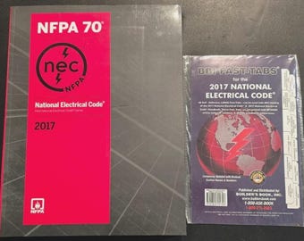 NFPA 70 National Electrical Code NEC 2017 Edition Paperback + bbi tabs
