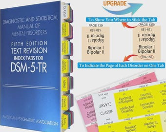 Diagnostic and Statistical Manual of Mental Disorders DSM 5 TR (Paperback) + Pre-tabbed (New)