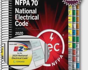Fully Tabbed with Color Coded Index Tabs : NFPA 70 NEC 2020 Spiralbound