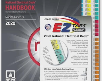 NFPA 70 National Electrical Code Handbook 2020 Edition + ez tabs