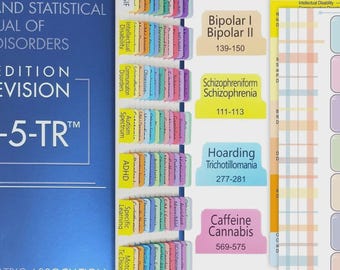 Diagnostic and Statistical Manual of Mental Disorders DSM 5 TR (Hardcover) + Pre-tabbed (New)