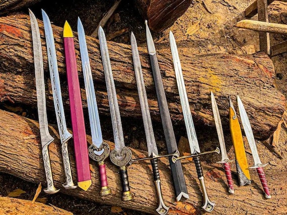 Lord of the Ring Sword of Thranduil,Elvenking Sword, Narsil Sword of King Elessar, LOTR Sword, Herugrim Sword Of King Théoden,Sting Swordgft