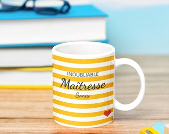 Personalized Mug Unforgettable Teacher - End of year gift - Personalized teacher mug - Original gift idea - super teacher