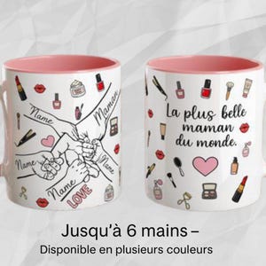 Personalized mom mug with first names - flirtatious mom theme - up to 10 children - Unique mom gift - Gift idea for women