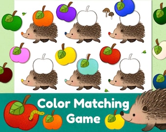 Pasta de Aprendizagem para Crianças | Caixas de Atividades para Desenvolvimento da Coordenação Motora Fina | Jogos em Pastas | Mochila de Atividades para Crianças | Jogo de Combinação de Cores para Pré-Escolares