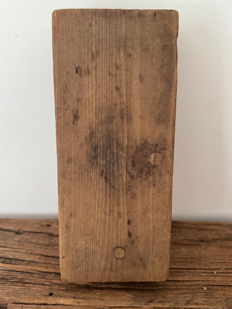Antique DUREX Wooden Cigar Mold | Early 1900s Tobacco Mold | Industrial Wood Decor | Primitive Shelf Styling Object image 3