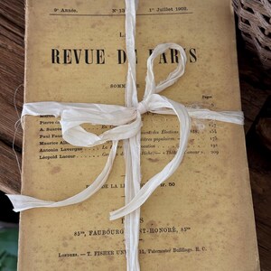 Revistas francesas antiguas La Revue de Paris 1902-1903 / Vintage Paris Ephemera Stack