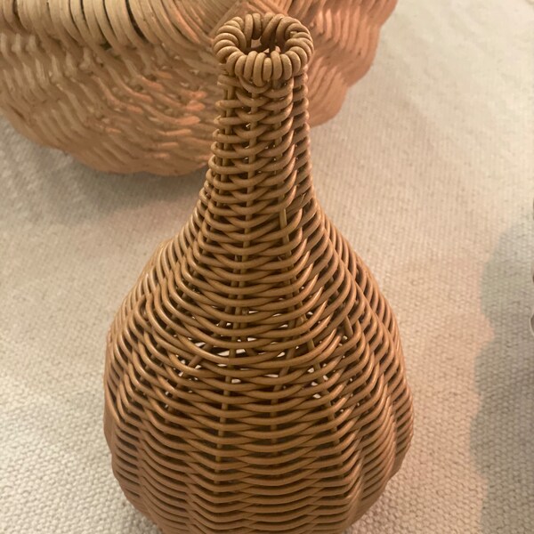 Vintage wicker vase