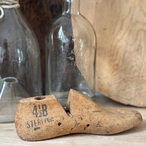 Primitive wooden shoe mold Vintage Primitive shoe mold Vintage wooden mold Vintage farmhouse decor  Primitives