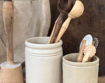 Antique English Stoneware Roll Top Marmalade Jar English Jam jars Vintage English stoneware Vintage English Jam pots