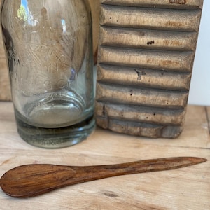 Primitive wooden spoon Vintage wooden spoon French country kitchen decor primitive spoon