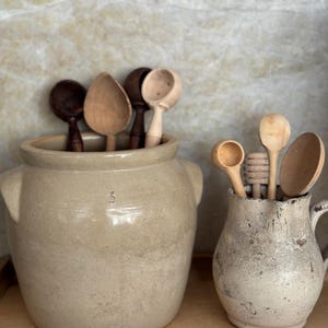 Antique French glazed Stoneware Crock Vintage French confit pot vintage confit French kitchenware French Pot en Grès