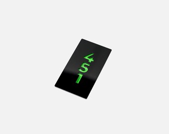 Letrero acrílico vertical para puerta, placa personalizada para hotel o apartamento