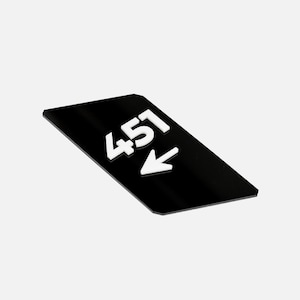 Room Number Door Sign, Acrylic Wayfinding Plaque, Hotel Directional Sign, Modern Room Number Signage, Apartment Number Plate