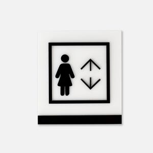 Letrero acrílico personalizado para señalización, placa informativa moderna para puertas de hoteles, restaurantes, apartamentos o negocios.