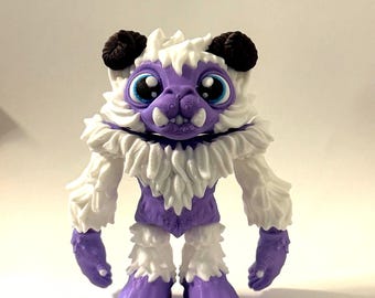 3D Printed Purple Yeti Figurine