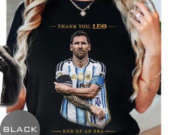 Messi Retirement Shirt, Thank You Leo T-Shirt, End Of An Era Comfort Colors Tee