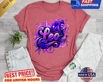 Leo Zodiac Lion Graphic Tee: Bold Streetwear Shirt