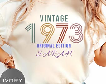 Custom 1970s Birthday Shirt, Vintage Birth Year Tee, Retro Original Comfort Colors T-shirt