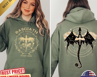 Fourth Wing Dragon Rider Hoodie: Basgiath War College Sweatshirt