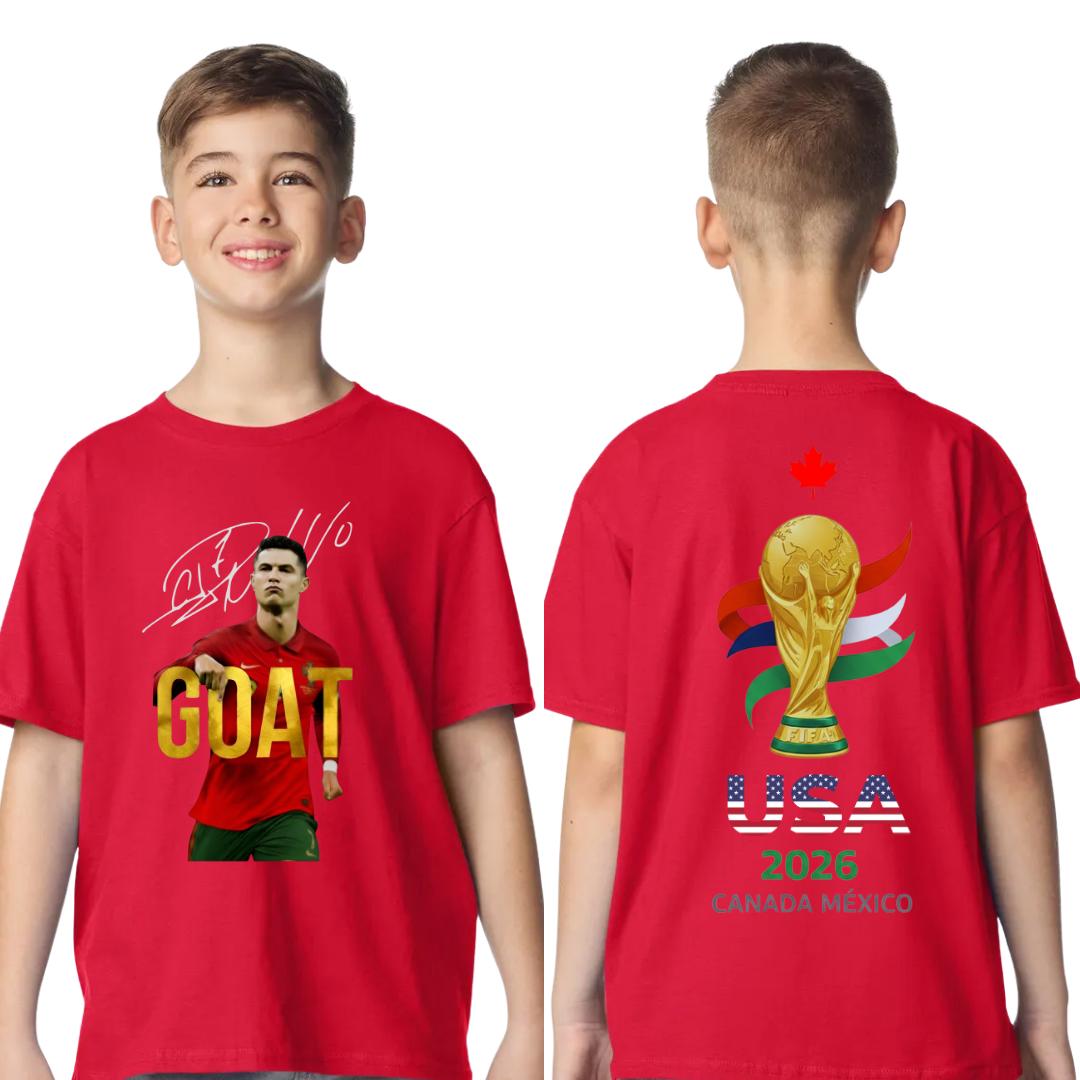 Cristiano Ronaldo GOAT 2026 WC T-shirt: Portugal Soccer Legend Shirt