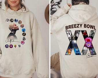 Chris Brown Breezy Bowl XX Concert Hoodie, Unisex Album Sweatshirt
