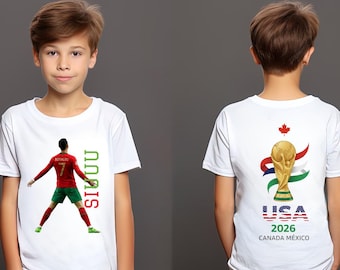 Cristiano Ronaldo 2026 WC T-shirt: Portugal Soccer Legend Siuuu Goal Celebration Tee