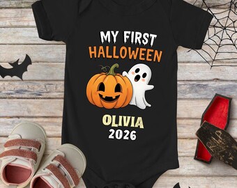 My First Halloween Custom Onesie, Personalized Rabbit Skins Baby Bodysuit