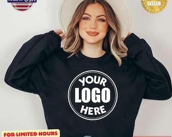 Custom Logo Youth Sweatshirt or Hoodie: Personalized Photo Text
