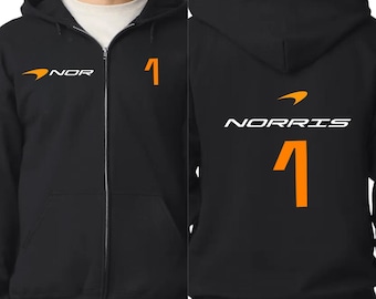 Lando Norris #1 Full Zip | F1 2025 World Champion Hoodie | LN1 Mclaren Gear