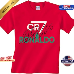 Cristiano Ronaldo CR7 Silhouette Shirt: Soccer Legend Fan Tee