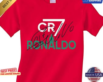 Cristiano Ronaldo CR7 Silhouette Shirt: Soccer Legend Fan Tee