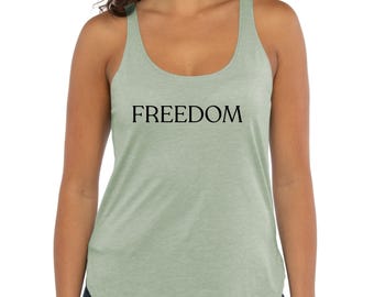 Freedom Tank Top, Patriotic Tee