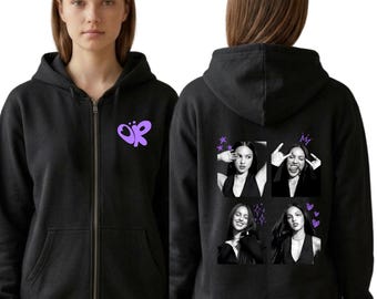 Olivia Rodrigo Zip Up Hoodie, Unraveled Tour Concert Outfit