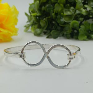 Dainty Sterling Silver Bangle Bracelet: Handmade Minimalist Jewelry