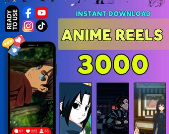 3000 Anime Reels – Action, Visual, Story Clips (Instant Download)
