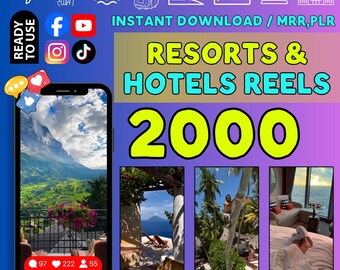 2000 Luxury Resorts Hotels Reels | Travel, Rooms, Beaches (PLR MRR)