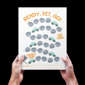 Race Car Reward Chart: Kids Chore & Potty Training
