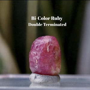 Bi Color Ruby Crystal | Double Terminated | Natural Ruby From Luc Yen Vietnam